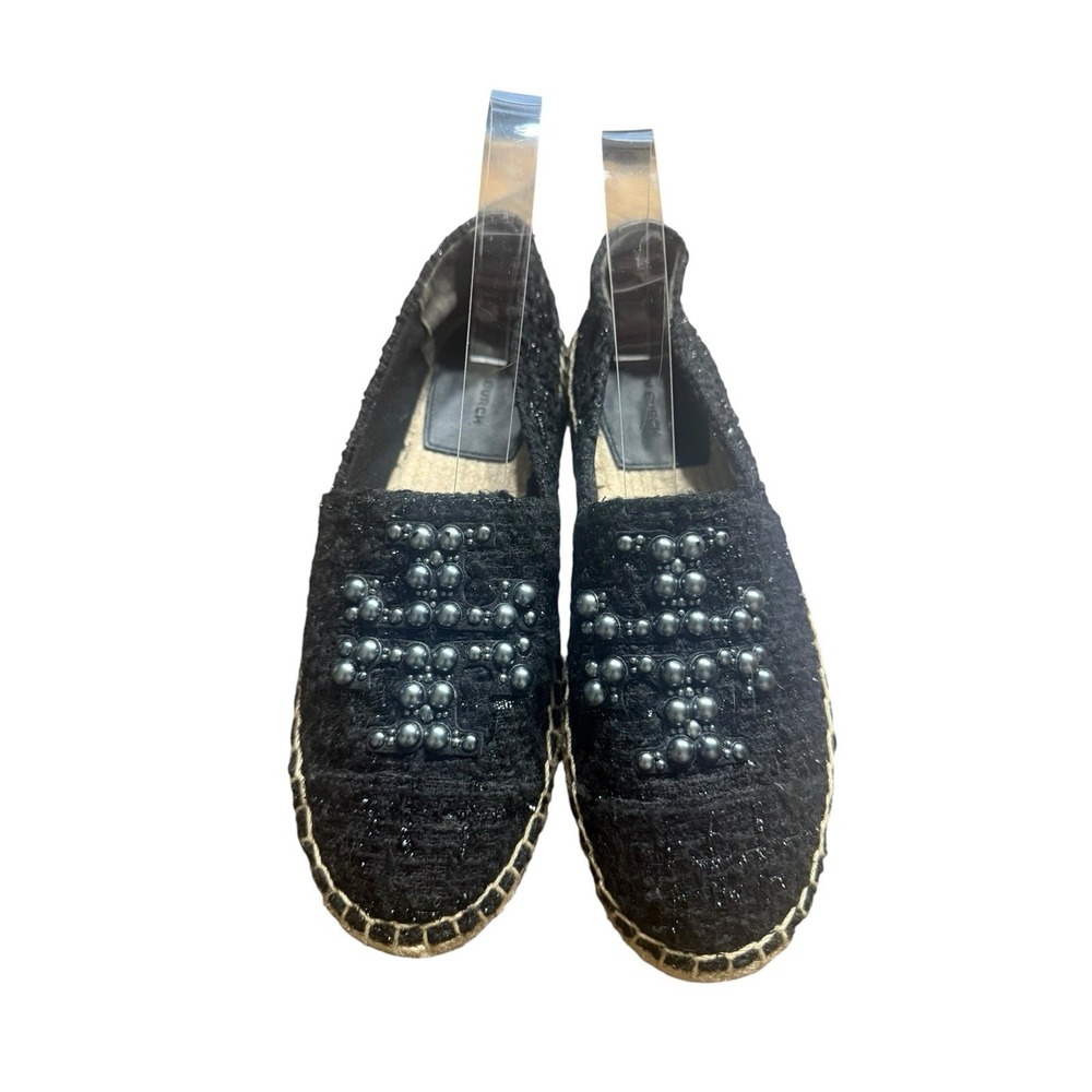 Tory Burch Tweed Willa Espadrille Pearl & Everly Espadrille Olana Leopard Size 7 - Picture 5 of 8